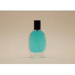 Flat Refillable Cosmetic Bottles 30ml 50ml Heavy Bottom Crimp Neck For Perfume Packaging for sale