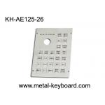 26 keys Customized Layout Industrial Metal Keyboard with Functions Keys for sale