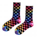 Custom knitted Unisex Plain Coloured Socks Sweat Absorbent for sale