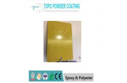 China Outdoor Pure Polyester Powder Coating Honey Yellow High Glossy Thermosetting supplier