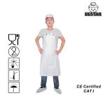 10PCS/BAG Disposable Protective Apron ISO9001 Disposable Plastic Aprons for sale