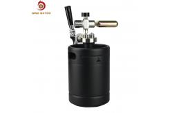 China Matte Black CO2 Mini Keg Dispenser With Regulator And Tap Spear supplier
