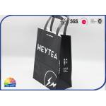 4C printing Kraft Shopping Paper Bags With Handle Customized Eco Friendly