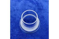 China Coustomization Heat Resistance Outer Square Inner Circular Tapered Long Mouth Quartz Test Tube supplier