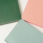 Light Grey Grid Writing Journal Notebook Thickness 15mm With Two Sided 100gsm Paper
