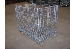 China Stackable Collapsible Wire Container With Casters - 48 X 40 Heavy Capacity supplier
