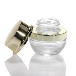 Eco-friendly 30g 50g Custom Cream Container Cosmetic Silver Glass Jar With Cap for sale