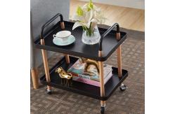 China Flexible Bedroom Large Plates Sturdy Metal Frame Storage Shelf Cart with Casters supplier