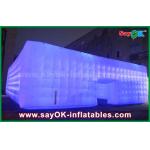 Promotional Imflatable Camping Cube Tent with Led Light for Event Party for sale