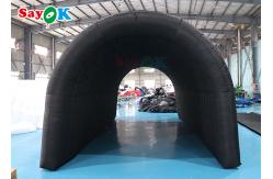 China 210D Oxford  Black Inflatable Tunnel Tent Multi Function For Activities Exhibitions supplier