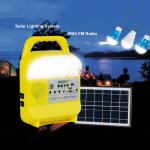 Solar Home Lighting System With Solar Panel 3PCS LED Solar Bulbs Kits for sale