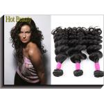 Natural Black Virgin Brazilian Human Hair Extensions Big Curl Type for sale