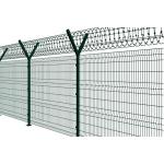 Y Fence Post Welded Mesh Fence Security Wire Mesh Fence With Razor Wire for sale