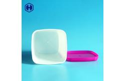 China White Food Packaging Plastic Container 690ML PP Cover Cap Plastic Cookie Boxes supplier