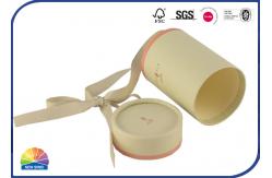 China Custom Round Paper Tube Packaging Cylinder Paper Box With Ribbon Bowknot supplier