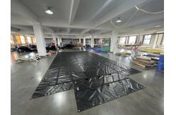 China 20x27ft PVC Tarpaulin Fabric Heavy Duty Vinyl Coated Fabric Flatbed Steel Lumber Tarps supplier