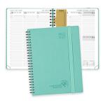 Week-To-Week Student Planner 22-23 Green 8.75'' x 6.5'' With Vertical Layout FSC 100 GSM Ivory Paper for sale