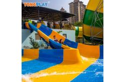 China 100sqm 200sqm Fiber Glass Pool Slide U Shaped Slalom Water Slide supplier