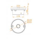 Green IP68 Led Heliport Lighting Touchdown And Lift Off Area AH-HP-I-TLOFL for sale