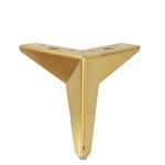 Y Style Replacement Sofa Legs , Chrome Sofa Legs 2.5mm Thickness With Rubber for sale