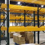 Yellow 2500KG Selective Pallet Rack For Tobacco Industry Racking for sale