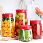 Transparent Glass Jam Jar Modern Fermenting Seal Storage Jar With Lid Kit