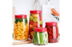 China Transparent Glass Jam Jar Modern Fermenting Seal Storage Jar With Lid Kit supplier
