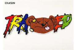 China Towel Towelling Letters Embroidery Letter Patches Custom Patches No Minimum supplier