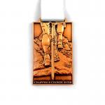 Cycling Road Race Challenges Custom Finisher Medals Design In Gold Silver And Bronze for sale