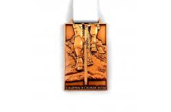 China Cycling Road Race Challenges Custom Finisher Medals Design In Gold Silver And Bronze supplier