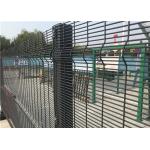 Powder Coated Welded Wire Mesh Fence Panels For Prison With Square Hole for sale