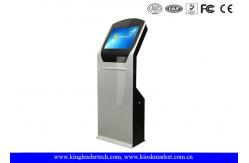 China Indoor SAW Touch Screen Freestanding Kiosk With Thermal Printer / Barcode Scanner supplier