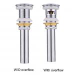 Silver Waste Water Drain Pump 45mm Dia Washbasin Faucet Pop Up Drain Chromed Silver for sale