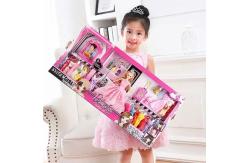 China Folding Cardboard Toy Packaging Box , Children Doll Shipping Boxes With PVC Window supplier