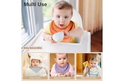China Soft Triangular Muslin Cotton Bibs Infant Feeding Bib For Unisex Baby supplier
