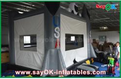 China 0.6mm PVC 4x3m Grey Inflatable Jumping Castle Popular Happy Hop Bouncy Castle supplier
