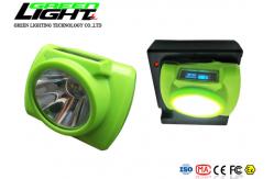 China OLED Screen ABS 13000lux IP68 Rechargeable LED Headlamp supplier