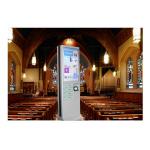 Network Multi Cell Phone Charging Stations Kiosk With Big Advertising Screen for sale