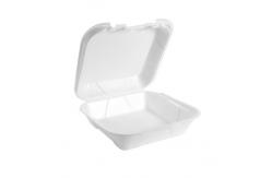 China Foam Clamshell Container 1 Compartment Take Out Disposable Food Box supplier