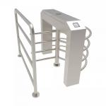 Polish Welding Half Height Turnstile Solenoid Pedestrian Control 120 Degree Revolving for sale