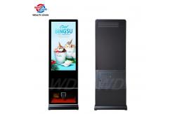 China Android OS 55 Inch CMS Digital Information Screen With Shoe Polisher supplier