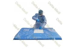 China Disposable Surgical Transparent Polyethylene Vertical Isolation Drape With Incise Film supplier