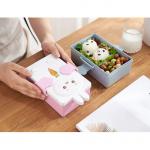 PP And Wheat Straw Fibre Lunch Box 2 Compartments Bento for sale