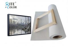 China Exhibition 280Gsm Polyester Printing Canvas Rolls Matte Inkjet Fabric Paper supplier