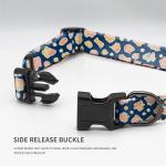 Breathable Dog Collar Harness And Leash Set Printed Customized Harness Leash Set