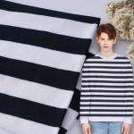 Breathable And Durble Sweat-Absorbent Striped Knit Fabric For Polo Shirt for sale