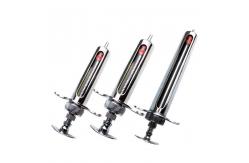 China Stainless Steel Luer Lock Metal Veterinary Syringe 10ml Cattle Injection Needles supplier