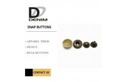 China 22L Antique Brass Brushed Metal Snap Buttons Custom Press 4 Part Button supplier