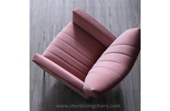 China Italian Style  Hotel Villa 1040mm 700mm Leather Single Seater Couch supplier