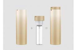 China Abs Double Wall 30ml Refillable Lotion Bottle Recyclable Empty Foundation Bottle supplier